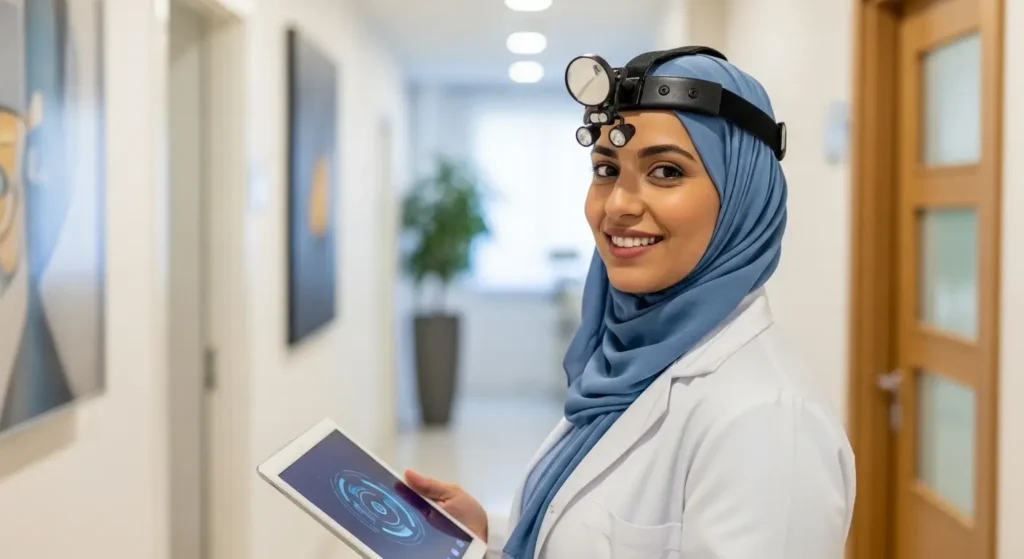 Spécialiste ORL marocaine expérimentée dans une clinique privée moderne